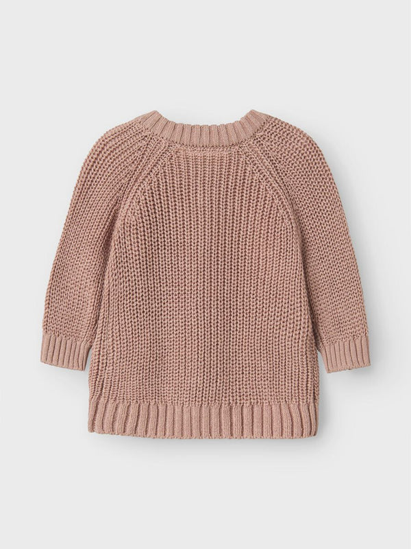 LIL ATELIER CARDIGAN MISTY ROSE