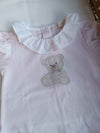 BABYGI PAGLIACCETTO ORSETTO ROSA MEZZA MANICA
