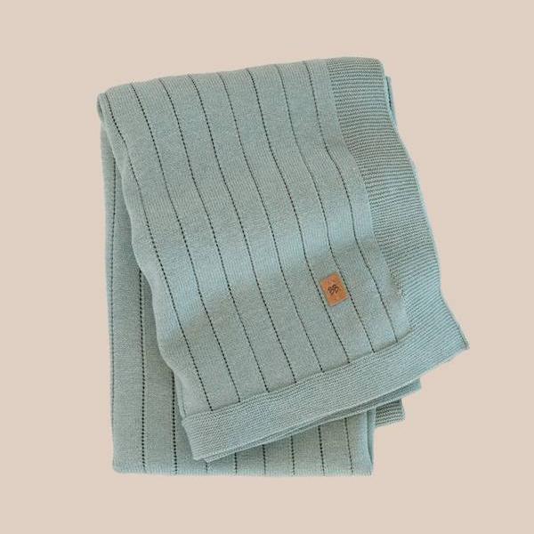 BAMBOOM COPERTA A MAGLIA ARMY GREEN