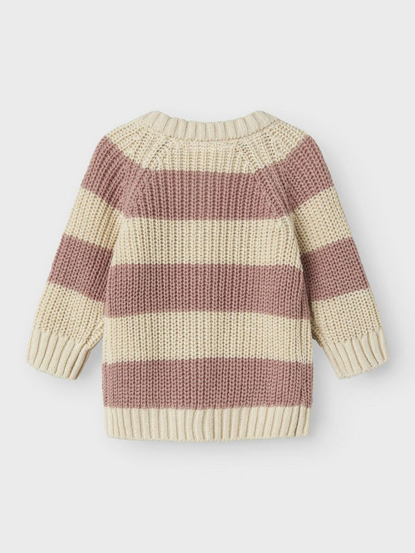 LIL ATELIER CARDIGAN TURTLEDOVE/MISTY ROSE