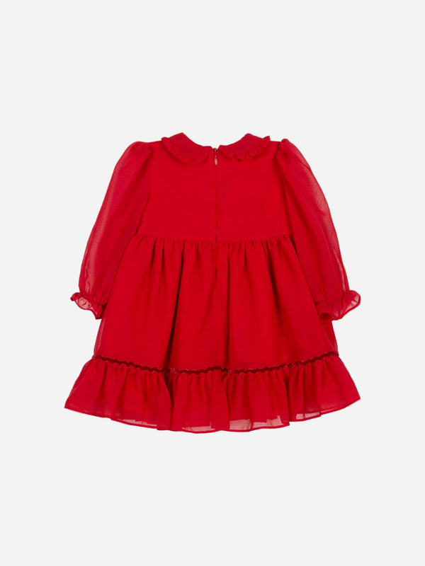 PATACHOU ABITO ROSSO CON FIOCCHETTO VELLUTO PAP/VET4133293