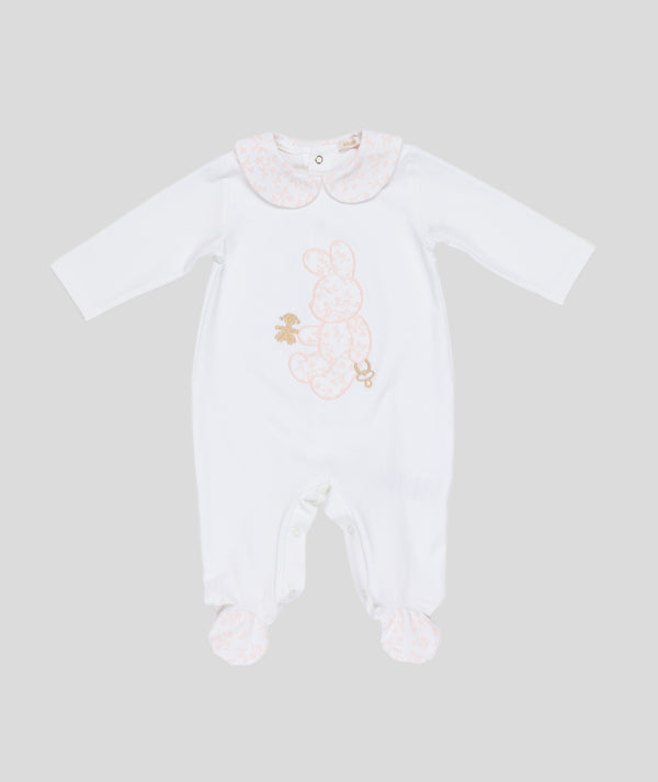 LE BEBè LBG6284 TUTINA NEONATA BIANCO-ROSA