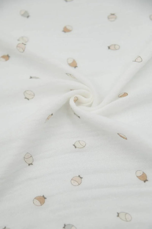 BAMBOOM Swaddle Muslin XL multi-uso 120x120cm 2-Pack - FISHES 242