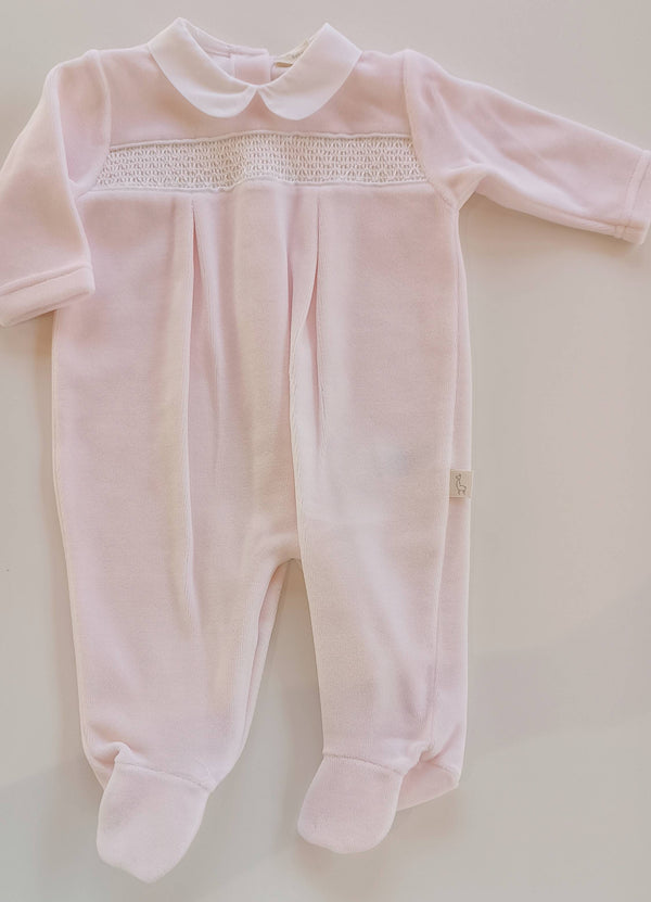 BABYGI TUTINA CINIGLIA ROSA/PINK E PUNTO SMOCK