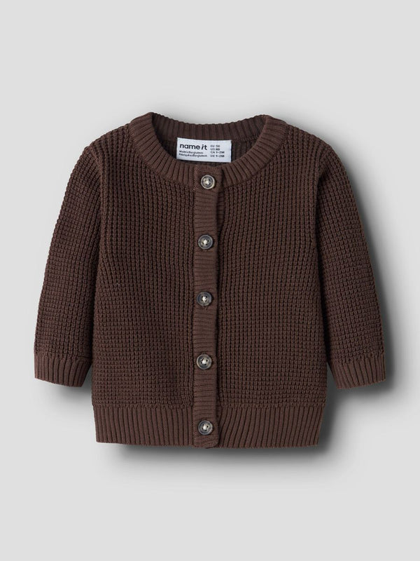NAME IT CARDIGAN FRENCH ROAST