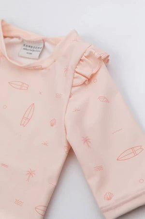 BAMBOOM T-shirt Mare Maniche 3/4 UV50+- Bimba - SURF PRINT GIRL 235