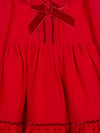 PATACHOU ABITO ROSSO CON FIOCCHETTO VELLUTO PAP/VET4133293