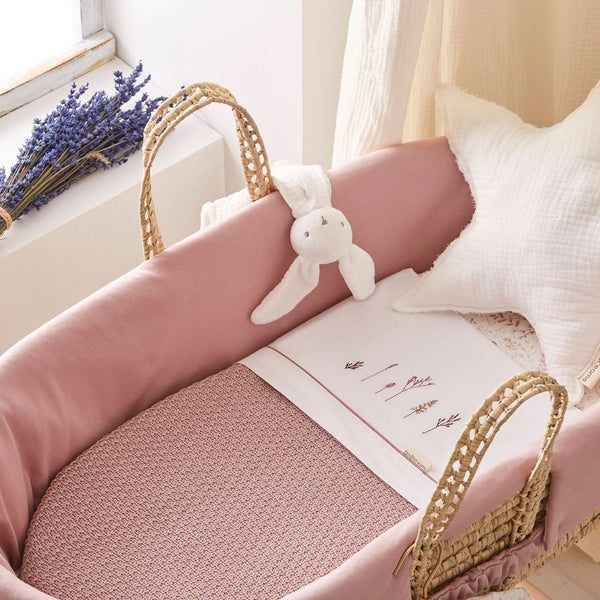 BIMBIDREAMS LENZUOLA CARROZZINA NIZA BIANCO MALVA