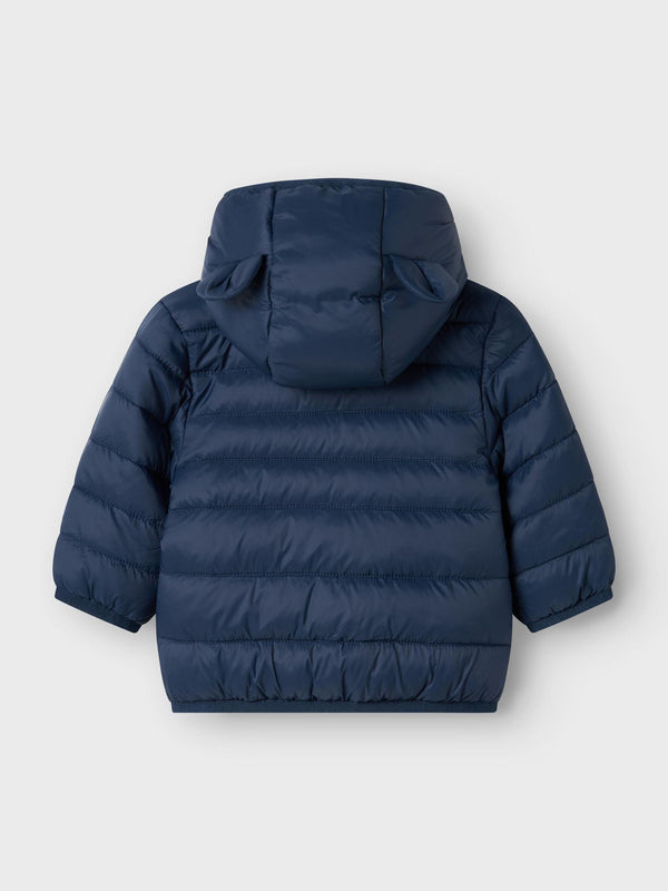 NAME IT GIUBBINO 100GR BLU CON CAPPUCCIO E ORECCHIE
