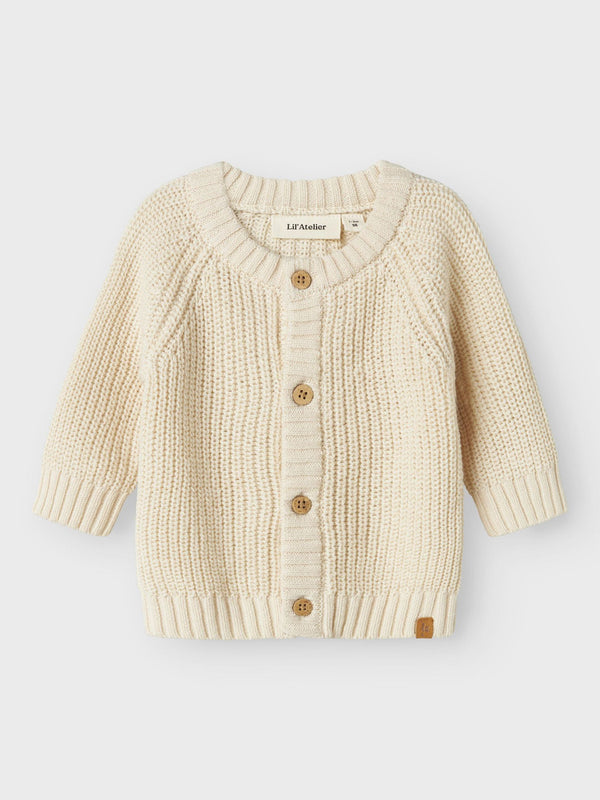 LIL ATELIER CARDIGAN turtledove
