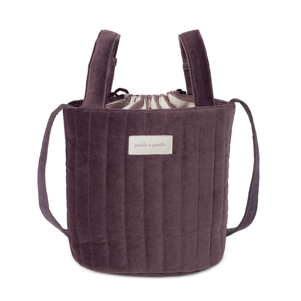 PASITO A PASITO BUCKET BAG CHERRY VELVET