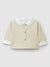 LARANJINHA GIACCA IN JERSEY DOPPIO CON INTERNO PELLICCIA BEIGE I5069