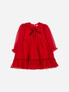 PATACHOU ABITO ROSSO CON FIOCCHETTO VELLUTO PAP/VET4133293