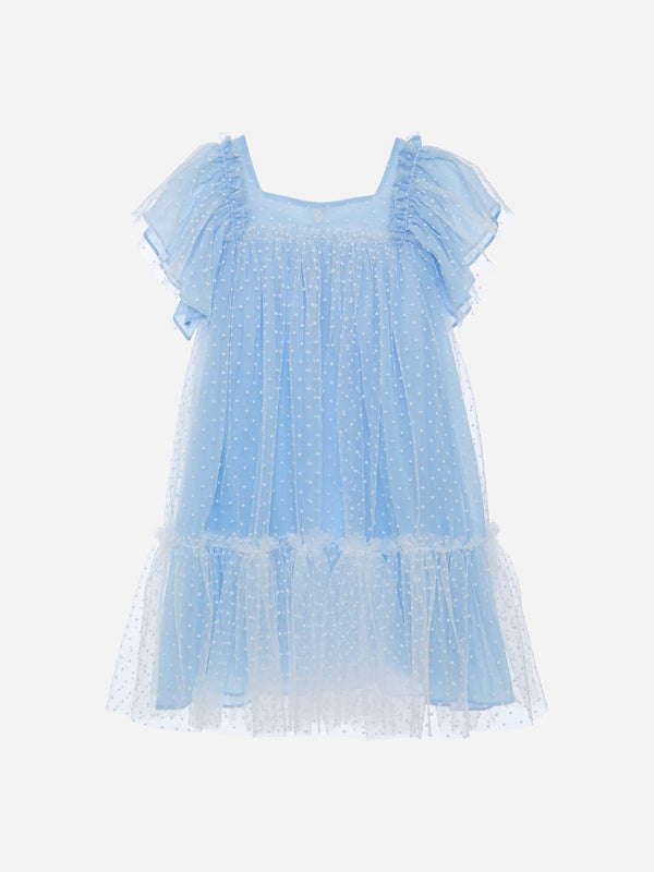 PATACHOU ABITO IN TULLE AZZURRO