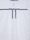 PATACHOU COMPLETO BLUSA+COULOTTE BIANCO MARINE