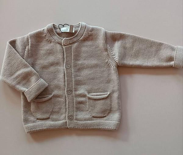 MAGLIFICIO DI VERONA CARDIGAN LANA TORTORA