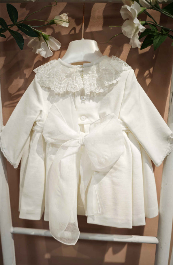AMAYA ABITO BATTESIMALE CON PIZZO CRUDO 621156