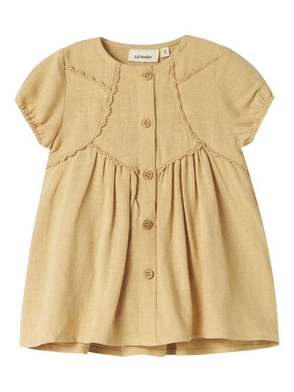 LIL ATELIER VESTITO GIALLO SABBIA