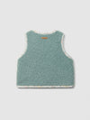 LARANJINHA GILET DI PELLICCIA VERDE I6675J36