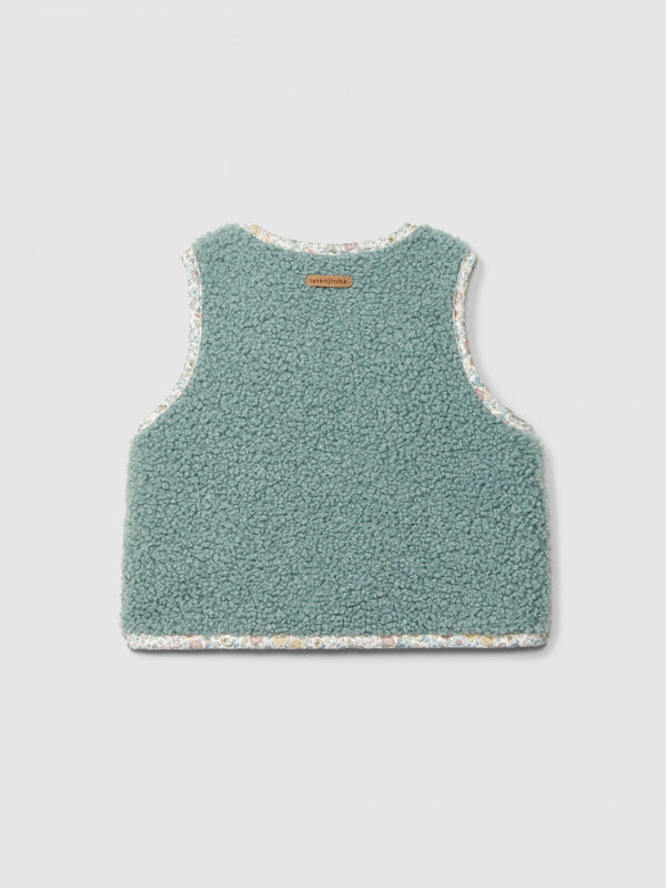 LARANJINHA GILET DI PELLICCIA VERDE I6675J36