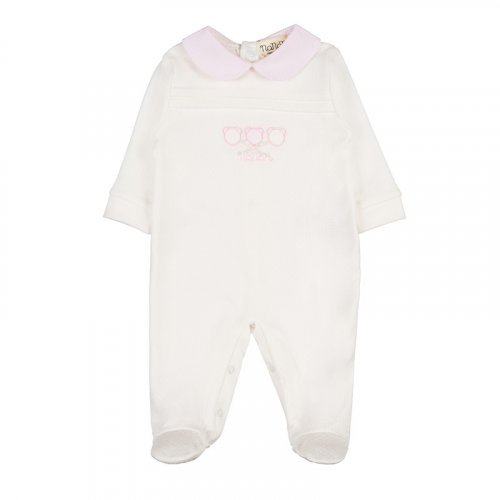 NANAN TUTINA COTONE ORGANICO BIANCA ROSA