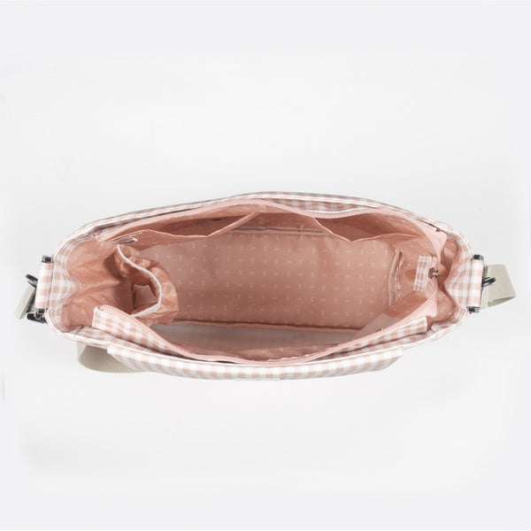 WALKING MUM Borsa Fasciatoio I Love Vichy Rosa (IV)
