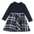 CHICCO ABITO MANICHE LUNGHE TARTAN BLU