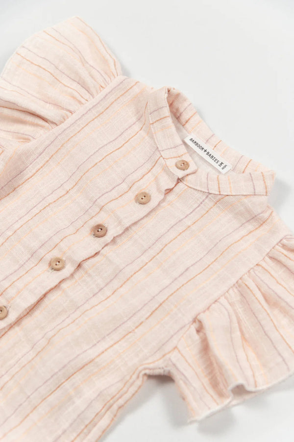 BAMBOOM CAMICIA LINO STRIPE PINK 1106