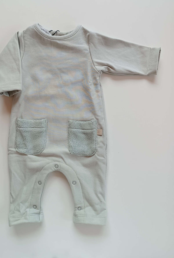 BAMBOOM TUTINA CON TASCHE TEDDY SKY GREY