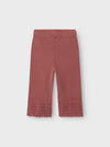 LIL ATELIER PANTALONE KNIT ANCLE WITHERED ROSE
