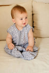 MOLIS&CO Sacco nanna per neonato - Blue Garden - TOG 0.5