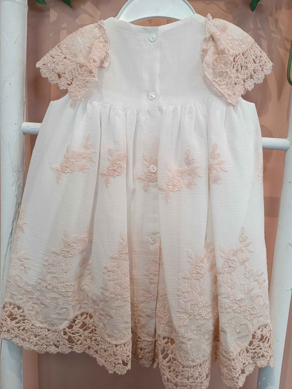 VALENTINA BEBES ABITO MARGOT ROSA CIPRIA + CULOTTE