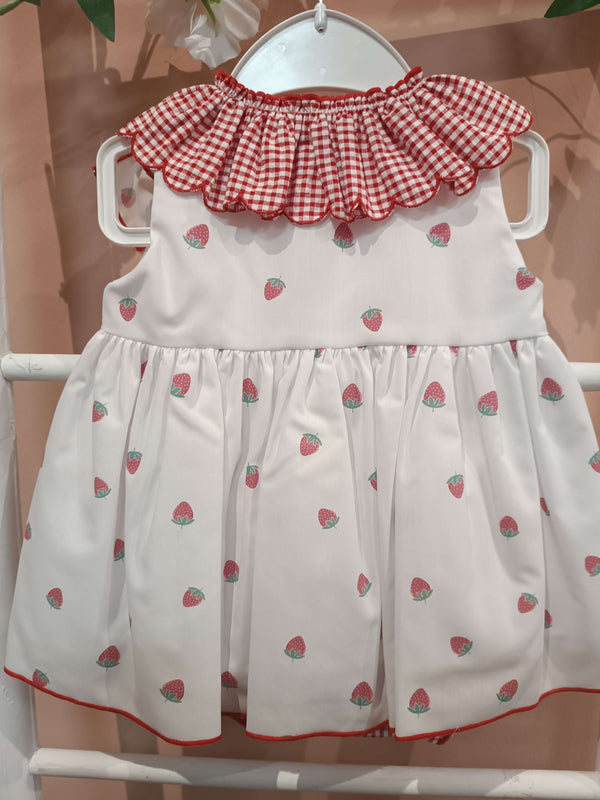 VALENTINA BEBES ABITO CON FRAGOLE CON CULOTTE