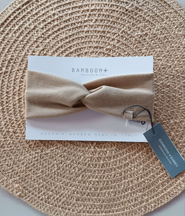 BAMBOOM FASCIA CAPELLI & SCALDA ORECCHIE MOCHA SAND