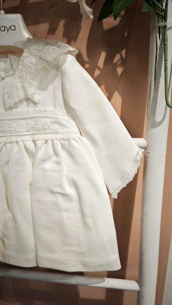 AMAYA ABITO BATTESIMALE CON PIZZO CRUDO 621156