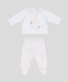 LE BEBè LBG6291 COMPLETO NEONATA BIANCO-ROSA