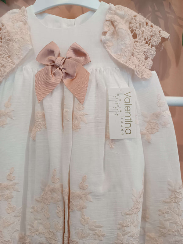 VALENTINA BEBES ABITO MARGOT ROSA CIPRIA + CULOTTE