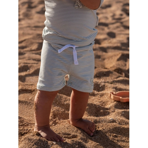 BAMBOOMCostume da Bagno UV50+ - Bimbo - BLUE STRIPES BEAR 436 12-18M