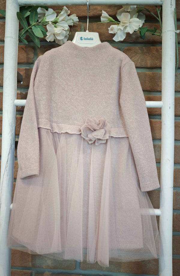 LALALù ABITO ROSA CON TULLE