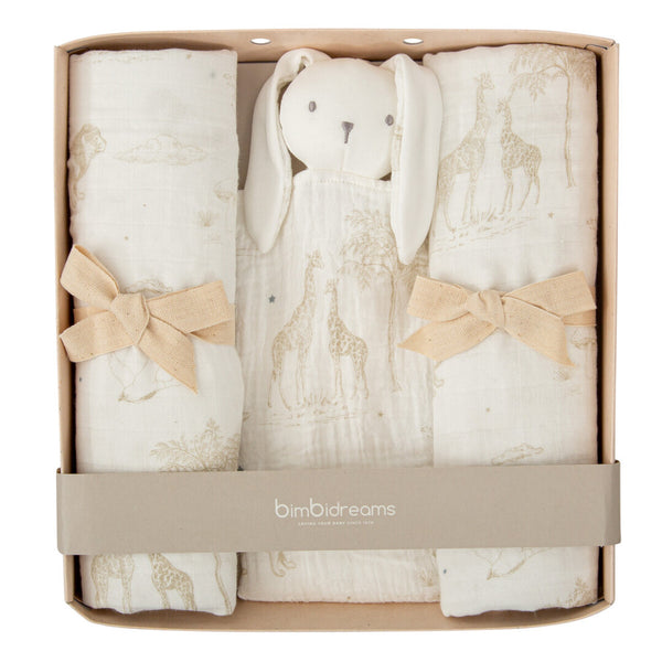 BIMBIDREAMS CONFEZIONE REGALO 2 MUSSOLE E DOUDOU NOE SGD41910