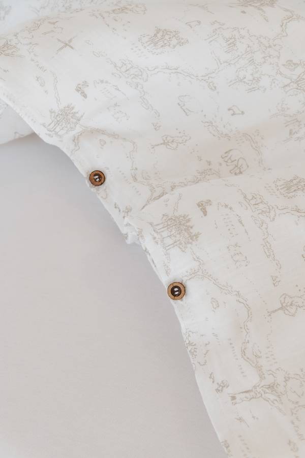BAMBOOM COPRIPIUMINO LETTINO CON FEDERA OYSTER GREY