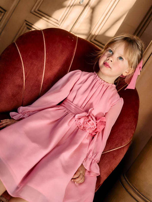 PATACHOU ABITO IN CHIFFON ROSA PALLIDO PAP/VET4133541
