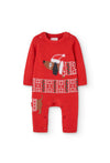 BOBOLI Tutina tricot "cucciolo" per neonati ROSSA