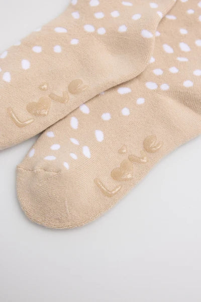 YSABEL MORA CALZINI ANTISCIVOLO BEIGE MACULATI 32582