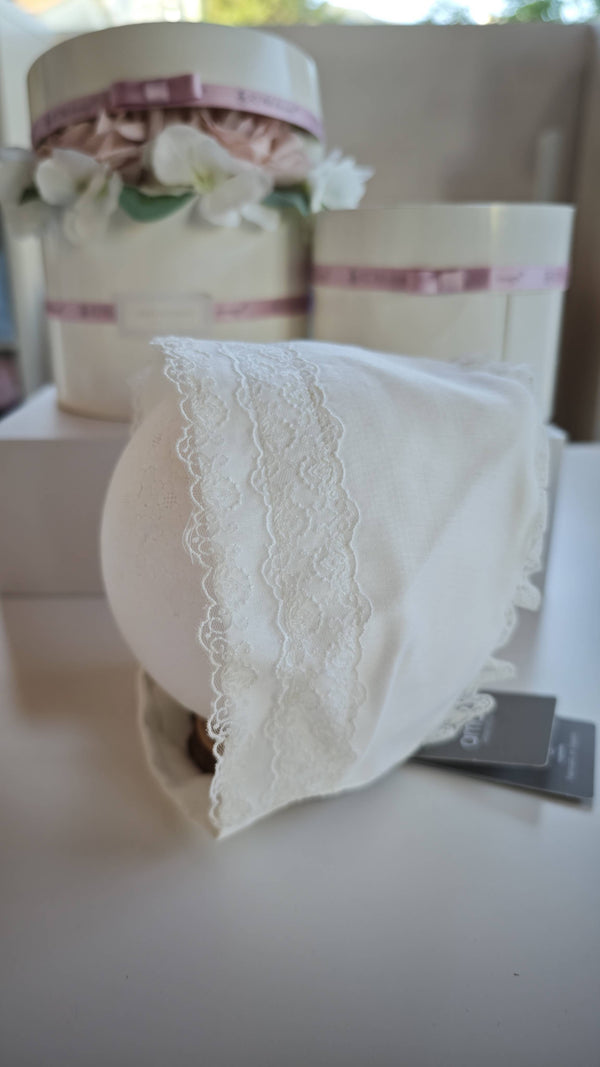 AMAYA CUFFIA CRUDO IN ORGANZA CON PIZZO 190022
