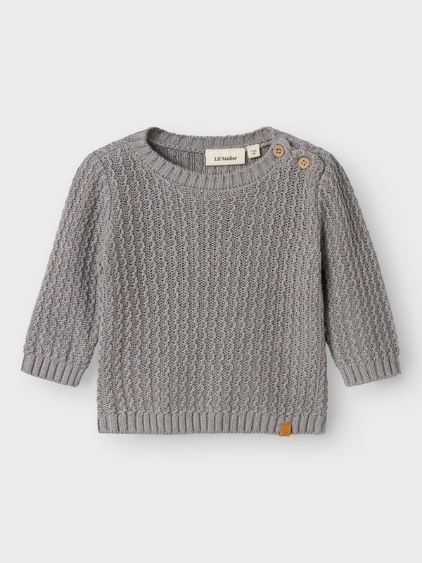 LIL ATELIER MAGLIA ULTIMATE GREY