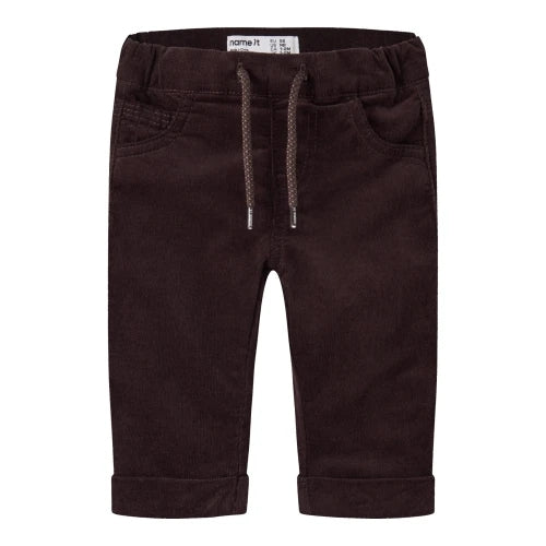 NAME IT PANTALONE VELLUTO CHOCOLATE PLUM
