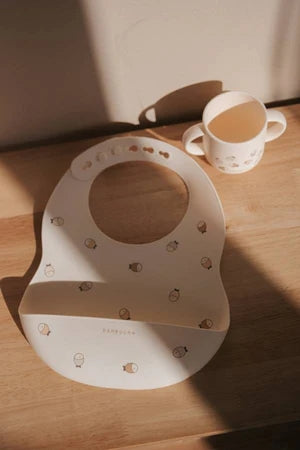 BAMBOOM SET BAVAGLINO IN SILICONE E TAZZA FISHES