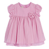 CHICCO ABITO MANICA CORTA IN ORGANZA ROSA