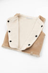 BAMBOOM Gilet smanicato reversibile - MOCHA SAND 347
